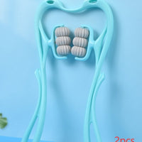 Multifunctional Manual Six-wheel Neck Massager Massage Relieve Roller Massage Tool